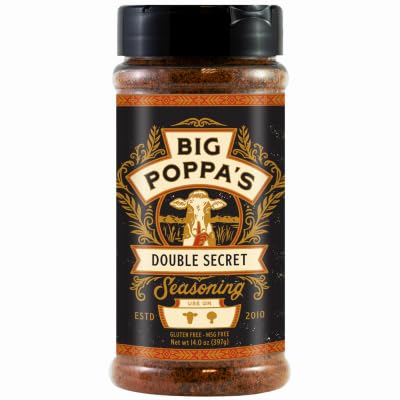 Big Poppa's OW86161-C Double Secret Steak Seasoning, 14 oz. - Quantity 6
