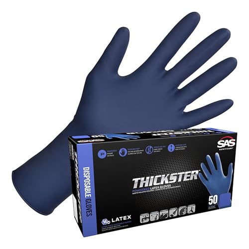 SAS Safety (SAS6604) Thickster X-Large Textured Latex Glove 50/box by SAS Safety