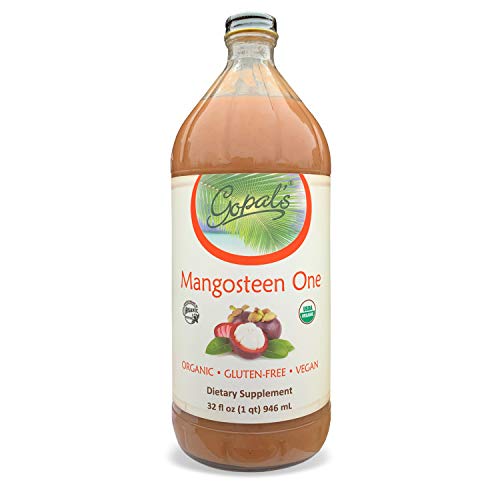 Mangosteen One | 100% Pure Organic Mangosteen Juice - 32oz Glass Bottle (1qt) | Xanthone, Vitamin & Antioxidant Rich Whole Superfruit - Gluten-Free