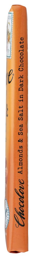 Chocolove Almonds and Sea Salt in Dark Chocolate 3.2 oz each (3 Items Per Order)