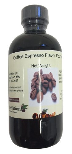 OliveNation Coffee Espresso Flavor Fountain, Deep Coffee Flavor Water Soluble for Beverages, Ice Cream, Fillings, Soda - 4 ounces