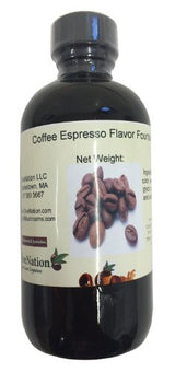 OliveNation Coffee Espresso Flavor Fountain, Deep Coffee Flavor Water Soluble for Beverages, Ice Cream, Fillings, Soda - 4 ounces