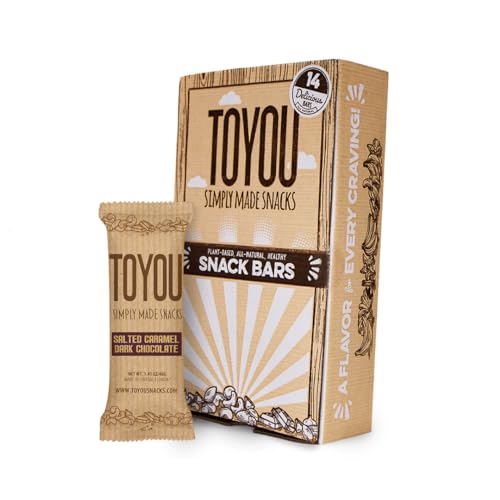 ToYou Granola Bars Dried Fruit & Nuts Bars -14 Count, Gluten Free, Healthy Snacks for Adults and Kids, Breakfast, Home or Office Treats with Protein