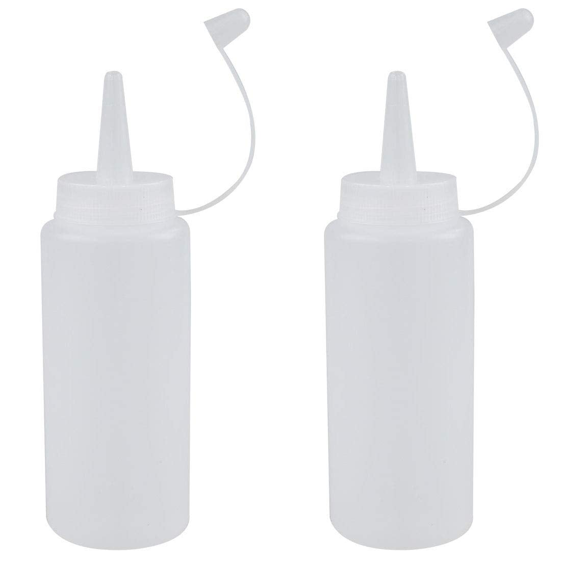 21 Century B63A10 12 oz Plastic Sauce Bottles - 2 Piece