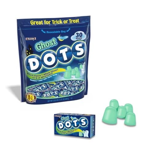 Ghost Dots 30 Count Mini Boxes Halloween Candy Bag