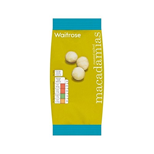 Roasted Salted Macadamia Nuts Waitrose 100g - Pack of 4