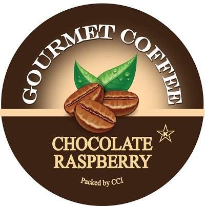 Chocolate Raspberry Flavored Coffee Pods - 100 Count Single Serve Cups Compatible with Keurig Brewers - Rich, Fruity Gourmet Roast