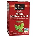 Bravo Tea Absolute White Mulberry Leaf Herbal Tea Caffeine Free, 20 Tea Bags