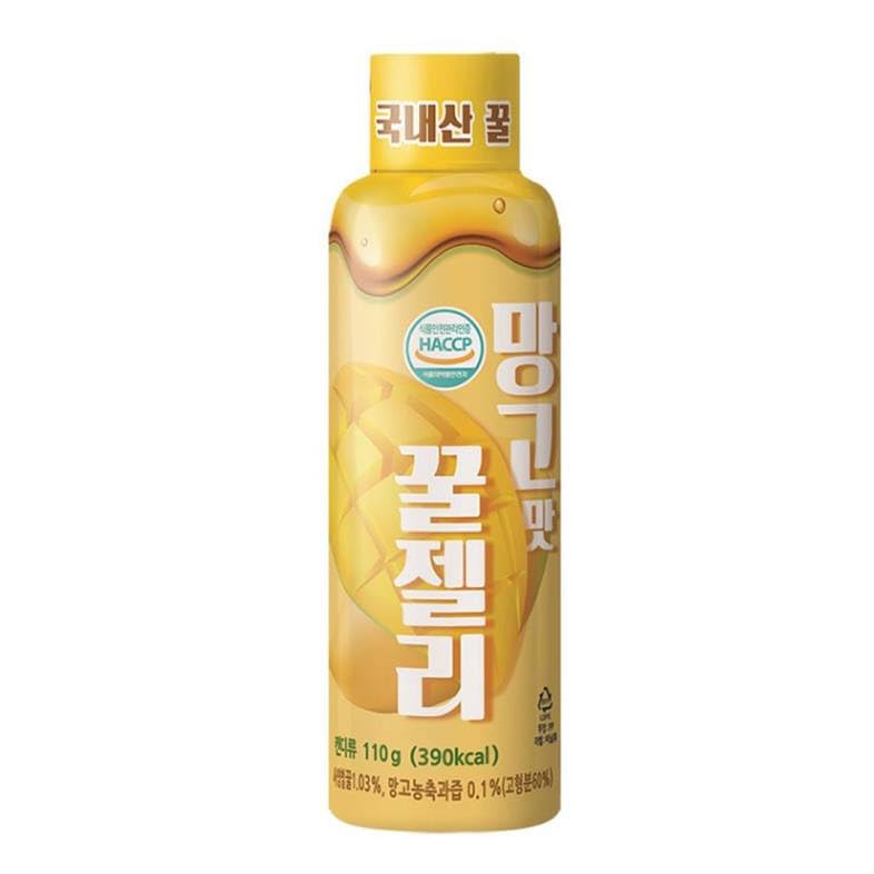 Korean CU-Honey Jelly Paste Soft Candy, Honey Paste, Honey Jelly, Honey Jelly Sauce, Soft, Smooth and Sweet Gummy Candy, Squeeze Bottle Snacks, Korean