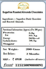 Ghasitaram Gifts Sugarfree Roasted almonds chocolates