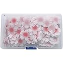 100 Pieces/Box Edible Flower Cupcake Toppers, Sticky Rice Paper Decorative Cake Cupcake Toppers for Wedding Birthday Party Cupcake Food Decoration