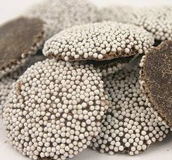 Dark Chocolate Nonpareils 8oz, Gourmet Candy with Sprinkles, Party Treat