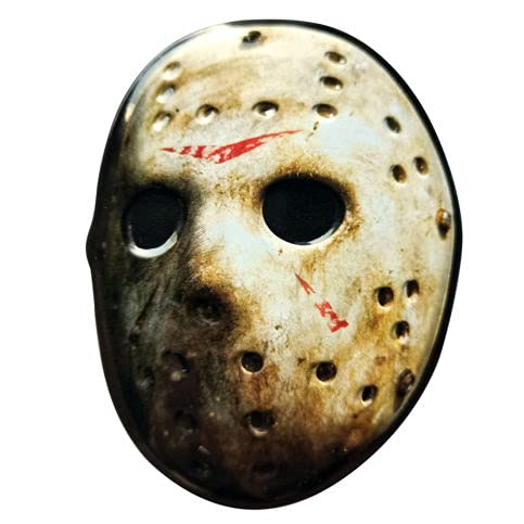 Boston America Friday The 13th Jason Mask Candy Tin, Sour Cherry Candy Cleavers - 12 Count Display Box
