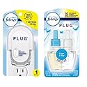 Febreze Odor-Fighting Fade Defy Plug Air Freshener -Linen and Sky, 0.87 oz- 0.87 fl oz/ 1 Count + Starter Kit