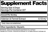 Valerian & Fennel Glycerite Liquid Extract (1:5) - No Flavor (1 oz, ZIN: 523136) - 3 Pack