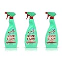 Soilove Laundry Stain Remover Spray - 3 pack of 22oz bottles - Powerful Prewash for Blood, Grease, Ink, Grass, Food, & More - Powerful Spot Remover