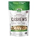 NOW Natural Foods, Cashews, Roasted and Salted, Rich Buttery Flavor, Source of Protein and Healthy Fatty Acids, Certified Non-GMO, 10-Ounce (Packaging