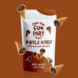 Just The Fun Part | Bite-Size Crispy Mini Waffle Cones | Filled With Premium Belgian Chocolate | Great For Snacks, Desserts, Grab & Go | Kosher | 4.23