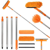 Lemosyu Professional 67" Window Squeegee, 3-in-1 Rotatable Squeegee for Window Cleaning with Extension Poles, Window Cleaner Tool Kit for Indoor