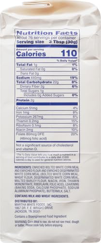 Martha White Self-Rising Buttermilk Corn Meal Mix 5 lb (Pack of 2)