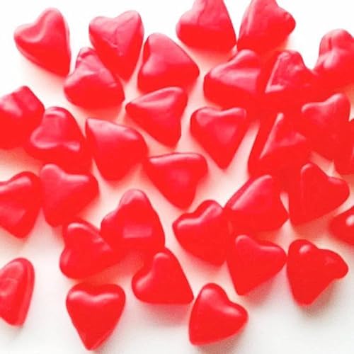 Cherry JuJu Valentines Heart Candy - Gummy Hearts - Sweet Heart Cherry Shaped Ju Ju Bee Candies, Valentines Candy Hearts (1 Pound)