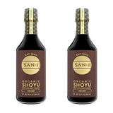 San-J - Organic Shoyu Soy Sauce - Made with Wheat and Whole Soy - Specially Brewed - 20 oz. Bottles - 2 Pack