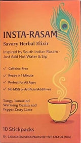 Insta-Rasam™ Tangy Herbal Elixir Stickpack 10-Pack | Vegan | No MSG | No Preservatives | Just Add Hot Water