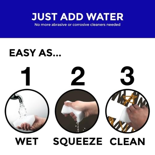 STK 20 Pack Extra Thick Magic Cleaning Pads - Eraser Sponge for All Surfaces - Kitchen-Bathroom-Furniture-Leather-Car-Steel - Just Add Water to Erase