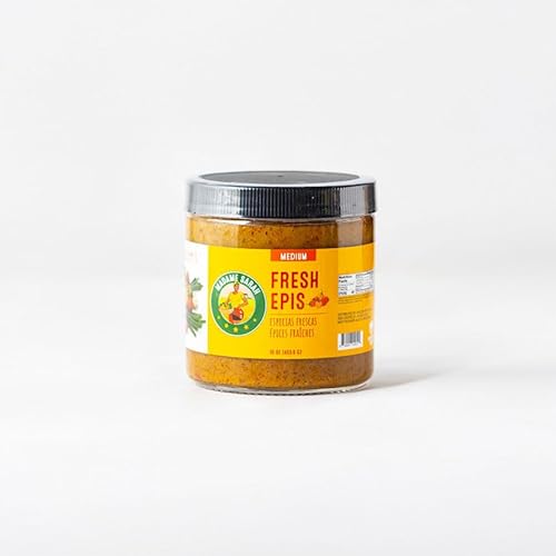 Madame Sarah Fresh Epis Seasoning (Medium) - Authentic Haitian Cooking Base - 16 oz