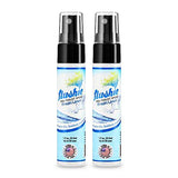 Flushie Pre-Toilet Spray for Travel Size Toiletries - Bathroom Spray for Toilet Deodorizer - Poop Odor Eliminator (Linen, 1oz 2pack)