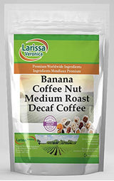 Banana Coffee Nut Medium Roast Decaf Coffee (Gourmet, Naturally Flavored, Whole Coffee Beans) (4 oz, ZIN: 565796) - 3 Pack