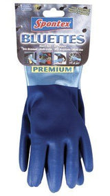 Spontex Neoprene Bluettes Gloves 100% Cotton X-Large Blue Carded12