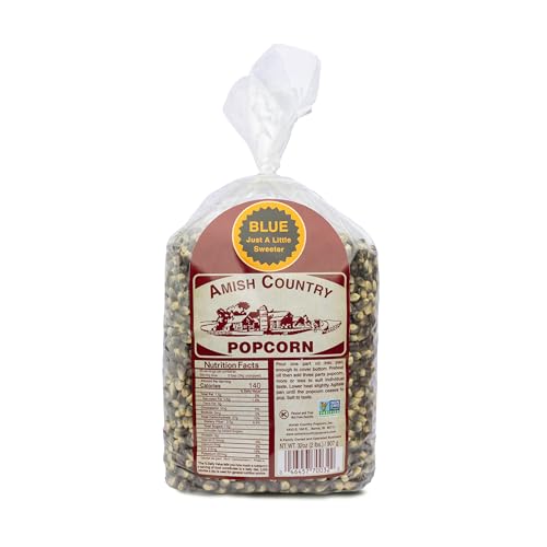 Amish Country Popcorn | 2 lbs Bag | Blue Popcorn Kernels | Old Fashioned, Non-GMO and Gluten Free (Blue - 2 lbs Bag)