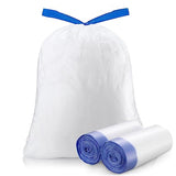 Trash Bag 8 Gallon Medium Drawstring Garbage Bags for 8 Gallon Trash Cans, Kitchen Bedroom Bathroom Living room Office Restaurant Thickened Stretchy