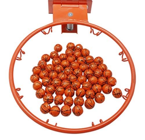 Chocolate Covered Basketballs - 2 LB Resealable Stand Up Bag (approx. 160 pieces) - Individually Wrapped Milk Chocolate Basketballs - Bulk Party
