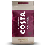 Costa Coffee Whole Bean Coffee, Signature Blend Medium Roast 12 Oz Bag for Espresso, Drip & Pour Over, Smooth & Nutty, Slow Roasted 100% Arabica Beans