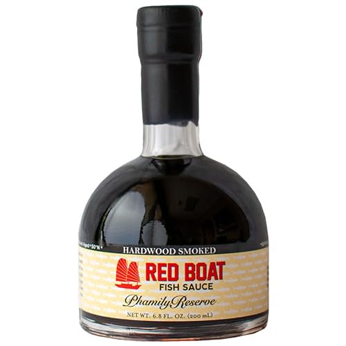 Red Boat Fish Sauce, Hardwood Smoked | Premium 50°N fish sauce sustainably made with just two ingredients in Vietnam | Higher Protein For Exceptional
