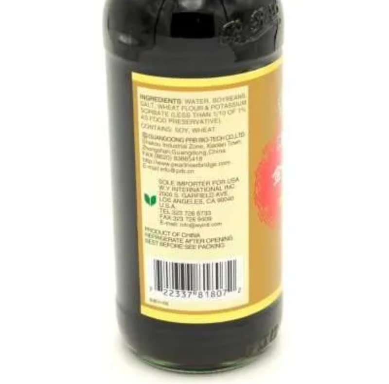Pearl River Bridge Golden Label Superior Light Soy Sauce 16.9 fl. oz x 2 Bottles