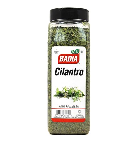 Badia Cilantro Flakes, 3.5 oz - Bright Citrus Herb, Dried Cilantro Leaf for Convenient Use, Gluten Free