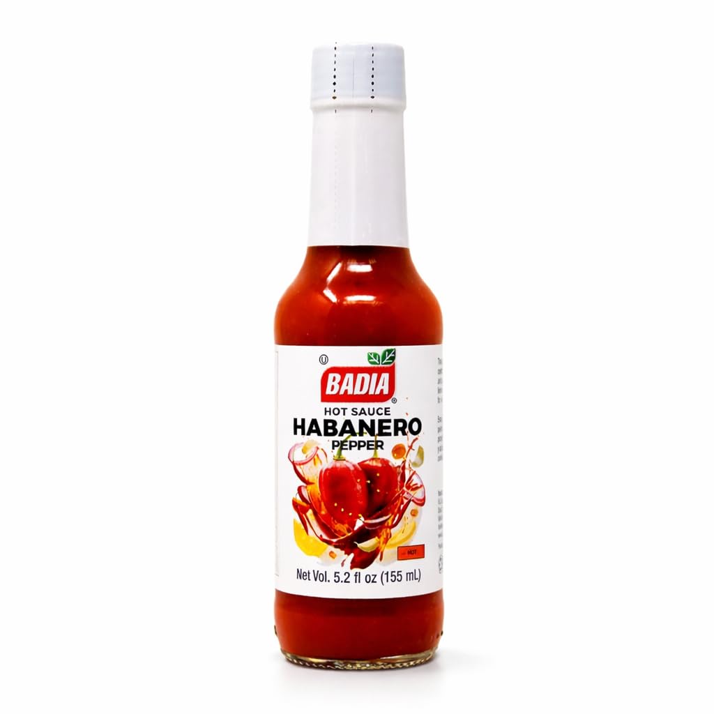 Badia Habanero Hot Sauce, 5.2 fl oz - Fiery Habanero Pepper Sauce for Everyday Heat Lovers