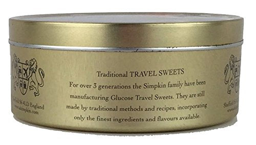 Simpkins Travel Sweet, Mixed Fruit Drops, One 200g Tin