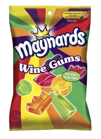 Maynards Wine gums 4 packs 170g (import from Canada uk)