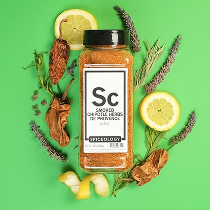 Spiceology - Smoked Chipotle Herbs de Provence Seasoning - Bold French-Inspired Blend with Smoky Chipotle & Herbs - Gourmet Spice Rub for Poultry