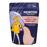 Morton Himalayan Pink Salt Fine Grain, All-Natural Pink Himalayan Salt, 1 lb Resealable Pouch, Ideal for Cooking, Baking, Seasoning & Everyday Use