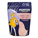Morton Himalayan Pink Salt Fine Grain, All-Natural Pink Himalayan Salt, 1 lb Resealable Pouch, Ideal for Cooking, Baking, Seasoning & Everyday Use