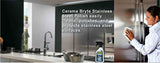 Cerama Bryte Stainless Steel Cleaner for Appliances, Streak-Free Shine and Protection for Refrigerators, Dishwashers, Ovens, and Grills, 16 Fluid