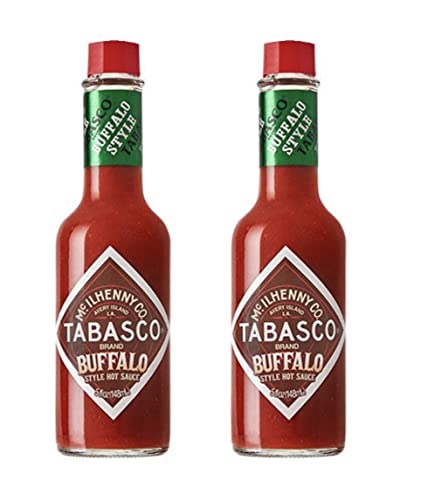 2 Pack: "New" McIlhenny's Tabasco Brand Buffalo Style Hot Sauce - 5 Oz.