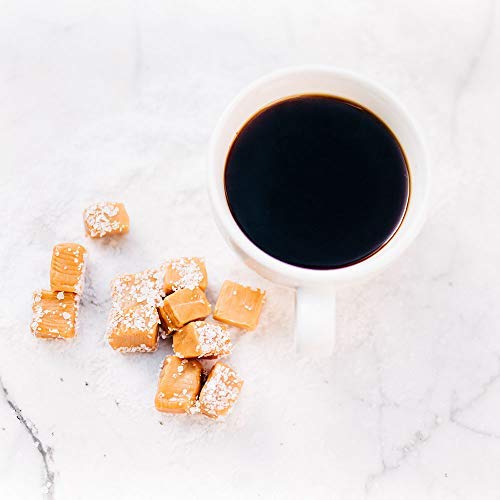 Barnie's Coffee English Salted Toffee Ground Coffee with Caramel, Molasses and Salted Creamy Butter Flavors, Medium Roasted Arabica Coffee Beans, 12