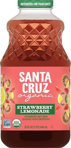 Santa Cruz Organic Strawberry Lemonade Juice, 32 Ounce - 12 per case.