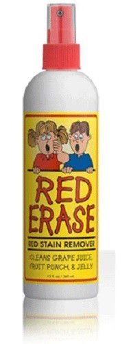 Red Erase Stain Remover Safe for Children & Pets Biodegradable 12 oz Bottle